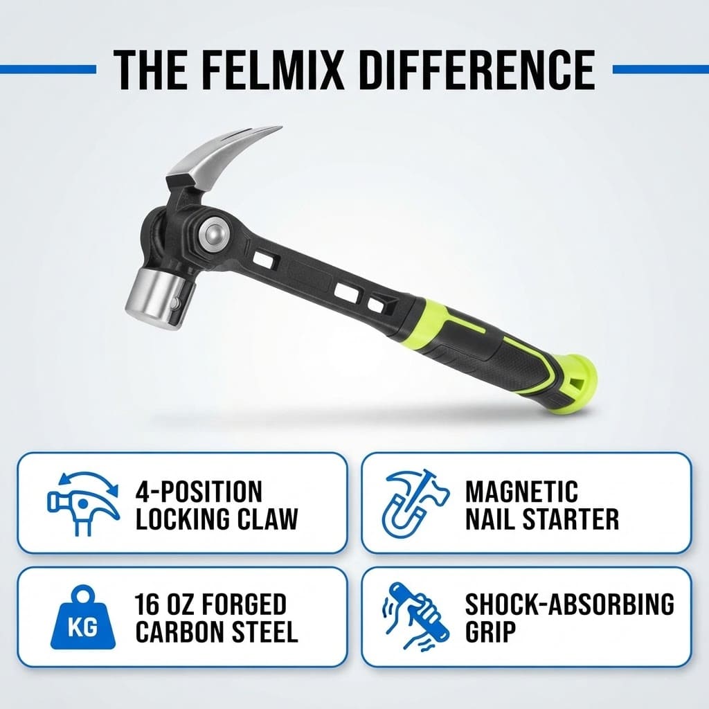 Felmix™ Adjustable Claw Hammer