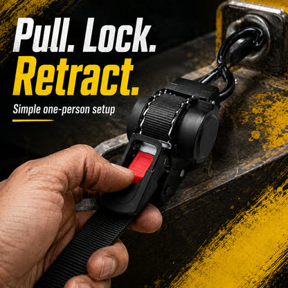 Auto Retractable Ratchet Strap