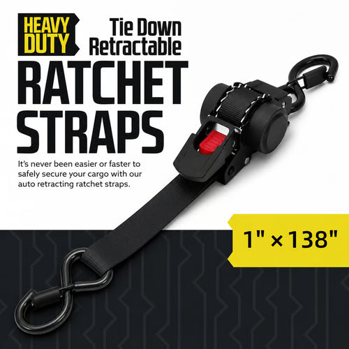 Auto Retractable Ratchet Strap