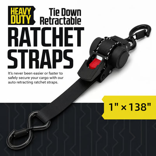 Auto Retractable Ratchet Strap