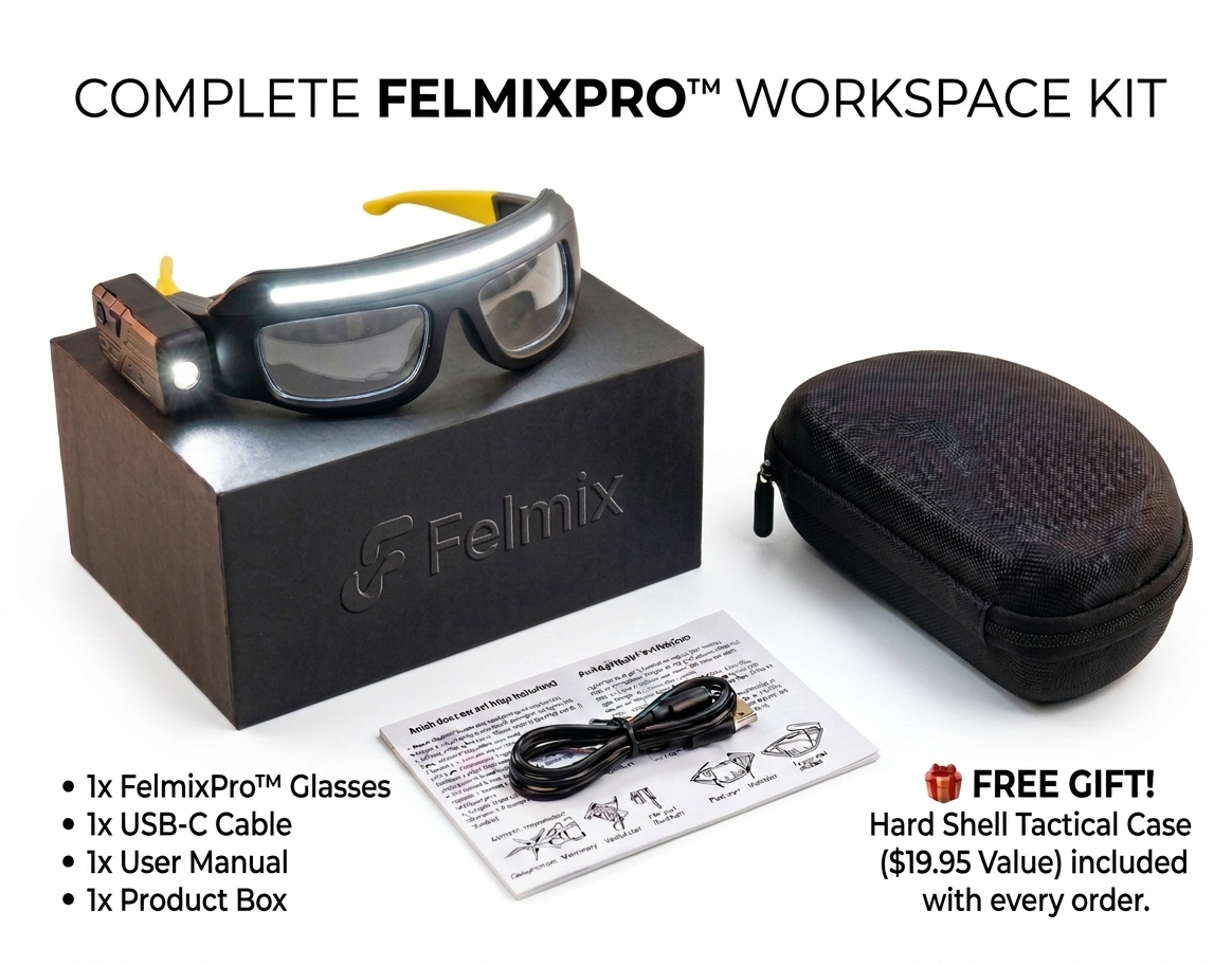 FelmixPro™ Ultra-Bright LED Safety Glasses