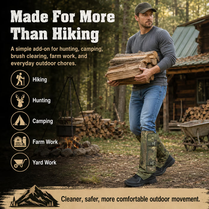 Outdoor Protective Leg Gaiters for Hiking and Hunting