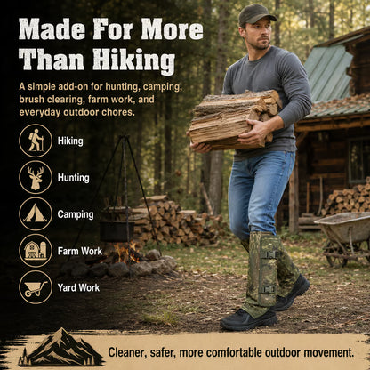 Outdoor Protective Leg Gaiters for Hiking and Hunting