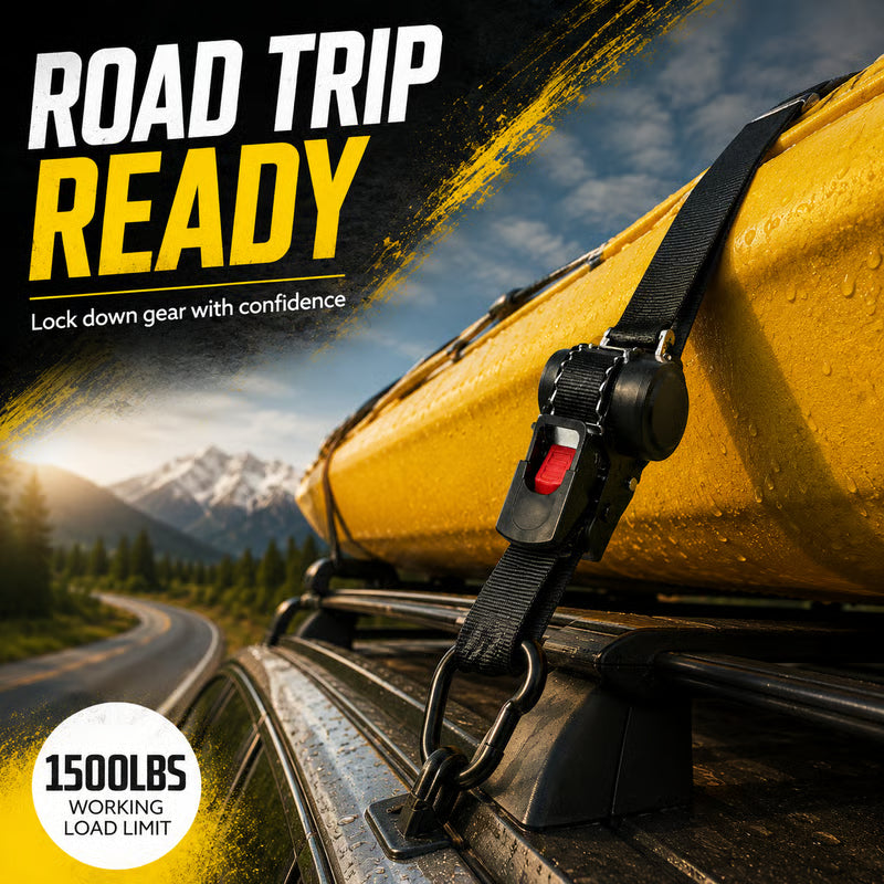 Auto Retractable Ratchet Strap