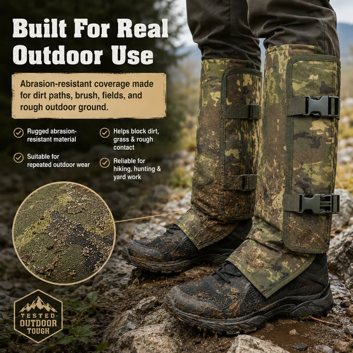 Outdoor Protective Leg Gaiters for Hiking and Hunting