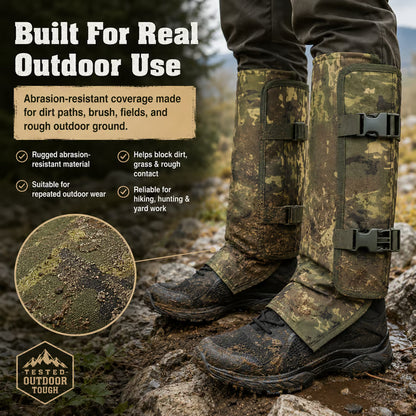 Outdoor Protective Leg Gaiters for Hiking and Hunting