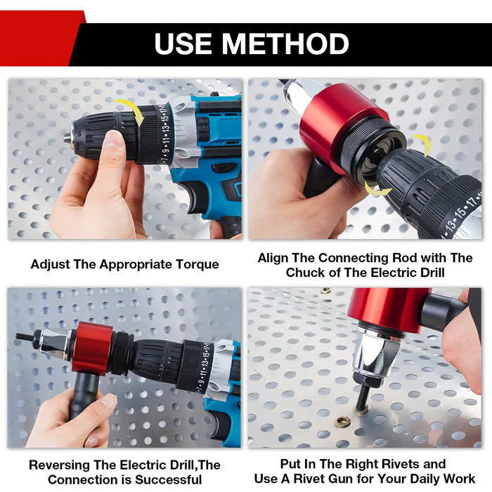 Rivet gun for drill