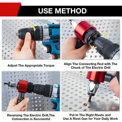 Rivet gun for drill
