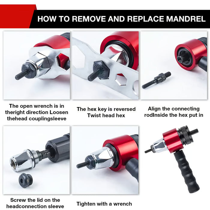 Rivet gun for drill